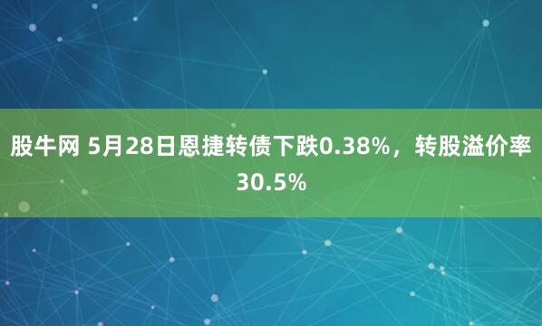 股牛网 5月28日恩捷转债下跌0.38%，转股溢价率30.5%