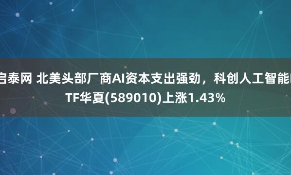 启泰网 北美头部厂商AI资本支出强劲，科创人工智能ETF华夏(589010)上涨1.43%
