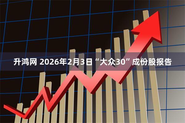 升鸿网 2026年2月3日“大众30”成份股报告