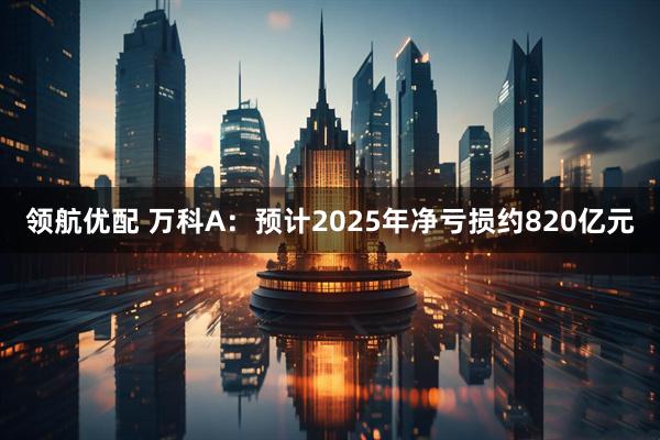 领航优配 万科A：预计2025年净亏损约820亿元