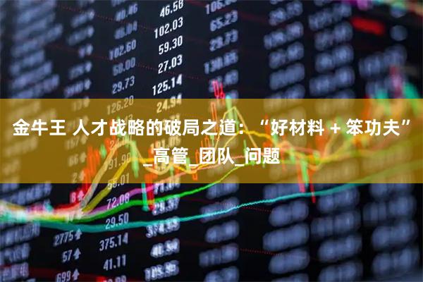 金牛王 人才战略的破局之道：“好材料 + 笨功夫”_高管_团队_问题